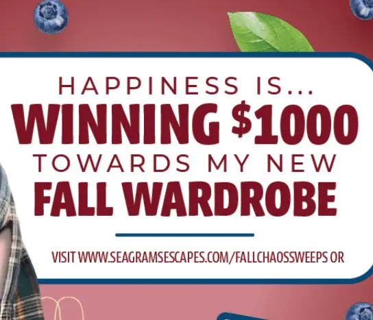 Seagram’s Escapes Fall Sweepstakes - Win $1,000 Cash (5 Winners)
