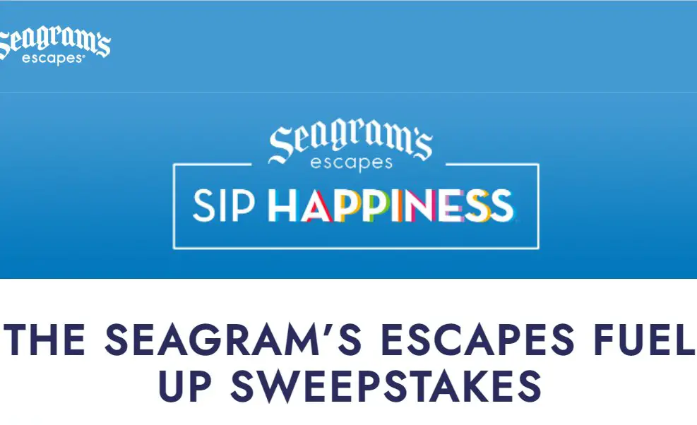 Seagram’s Escapes Fuel Up Sweepstakes - Win A $1,500 Prepaid Gift Card