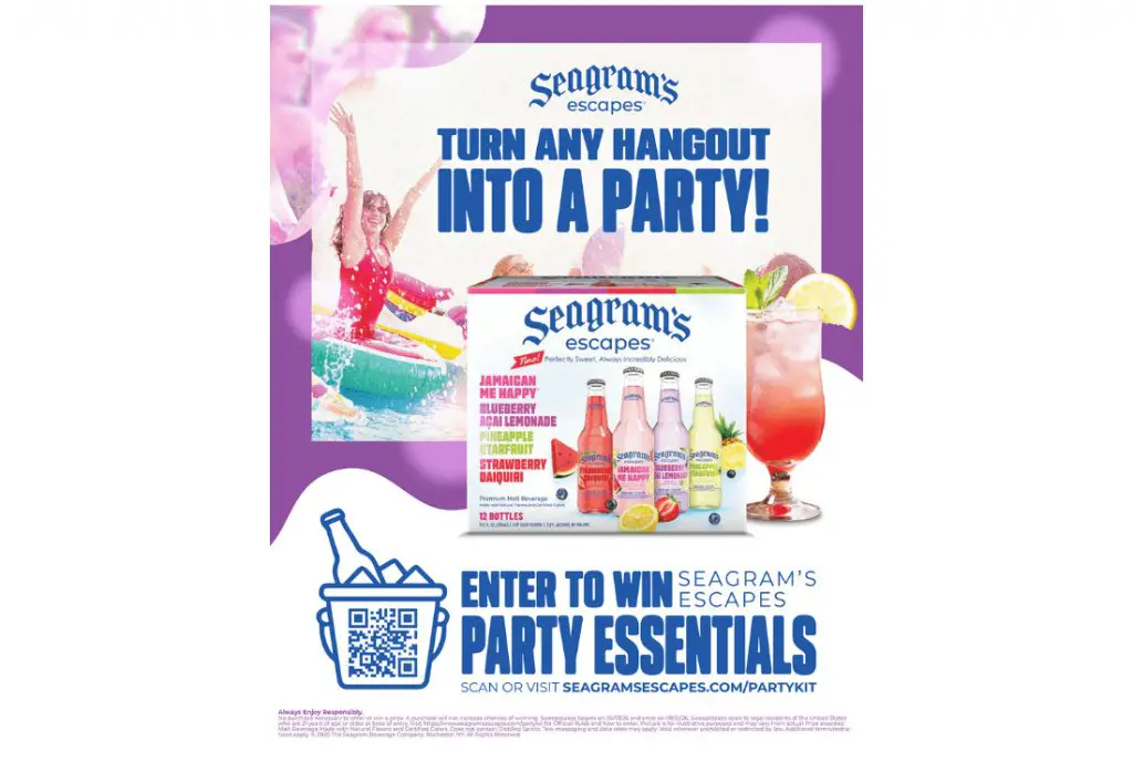 Seagram’s Escapes Party Essentials Sweepstakes - Win Party Gear & More