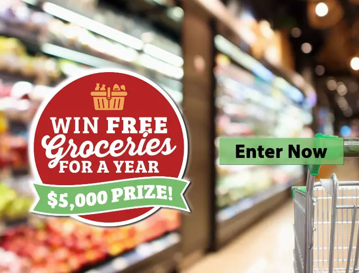 Second Street Media's $5,000 Free Groceries Sweepstakes - Win Free Groceries For A Year