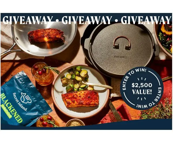 Secret Island Legendary Dinner Party Giveaway - Win A Cast Iron Grill, Italian Cookware, Dinner Set & More
