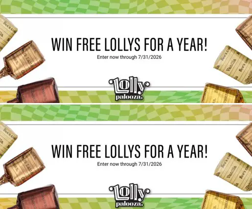 See’s Candies “Lollypalooza Sweet-Stakes” -Win free lollypops for a year