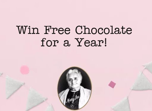 See's Candies Mary See’s Birthday Sweet-stakes - Win Free Chocolates or Candies For A Year