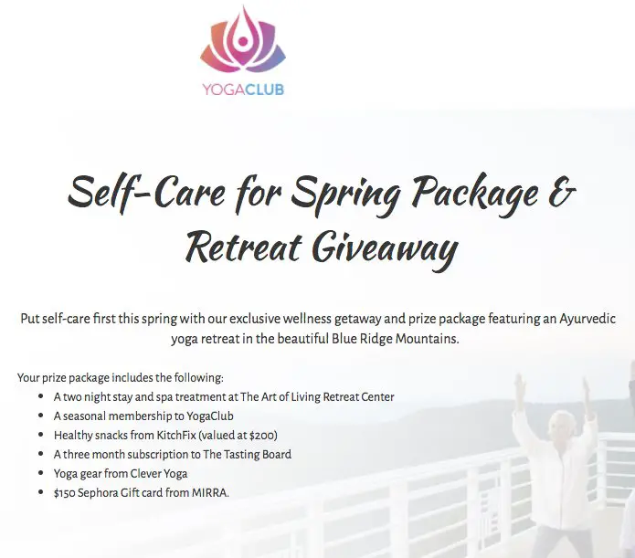 Self Care Retreat Giveaway