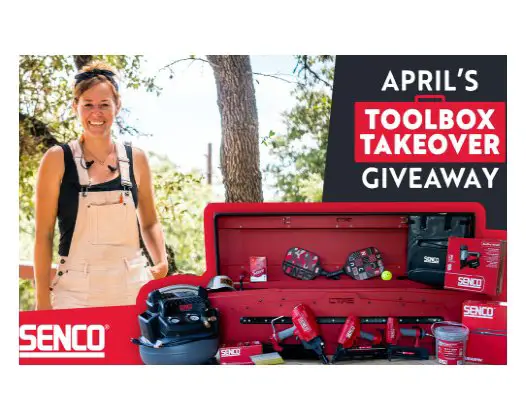 Senco April’s Toolbox Takeover Sweepstakes - Win a Custom Toolbox + $2,500 Worth of SENCO Tools