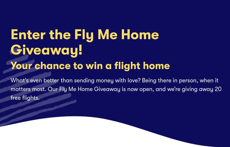 Sendwave Flight Sweepstakes - Win A Round Trip Flight Worth $1,000 (20 Winners)