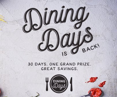 September Dining Days Sweepstakes