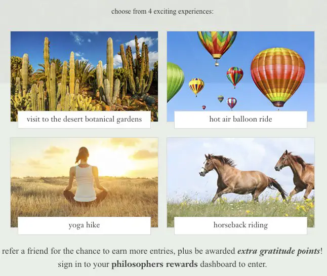 Serenity Sweepstakes