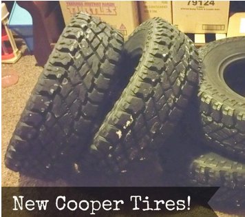 Set Of Cooper Tires For Your Vehicle!