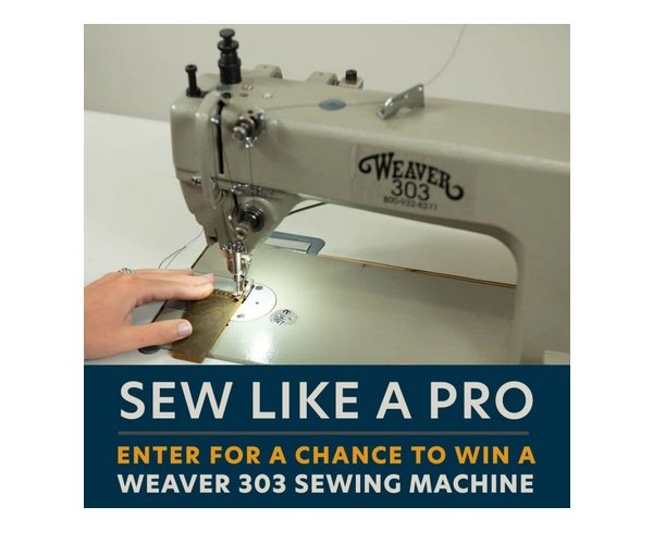 Sew Like a Pro Giveaway - Win a Weaver 303 Sewing Machine