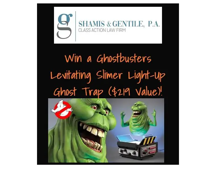 Shamis & Gentile Halloween Sweepstakes - Win A Levitating Slimer Light-Up Ghost Trap
