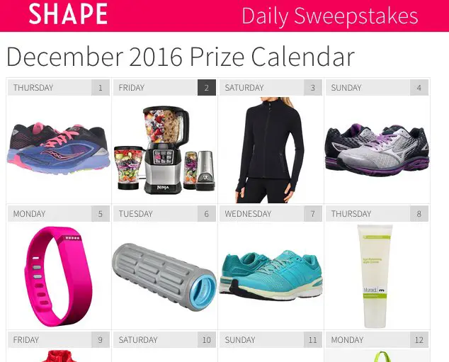 Shape December Daily, Win Every Day