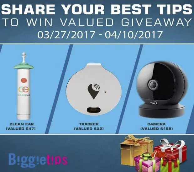 Share Your Best Tips Giveaway