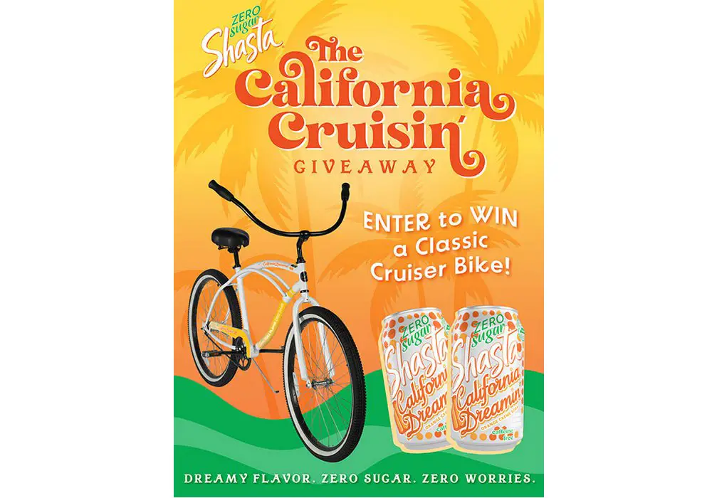 Shasta 2023 The California Cruisin’ Giveaway - Win A Cruiser Bike & More