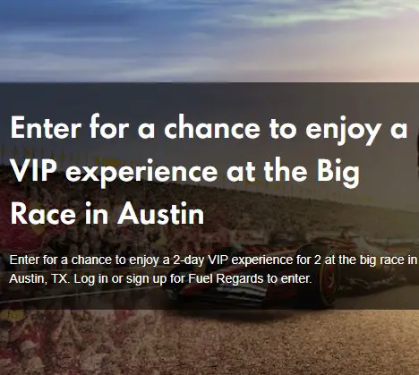 Shell Mobility 2025 Austin Race Sweepstakes - Win a trip for 2 to the Formula 1 United States Grand Prix in Austin, Texas.
