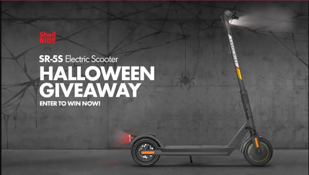 Shell RIDE SR-5S Electric Scooter Halloween Giveaway - Win An Electric Scooter