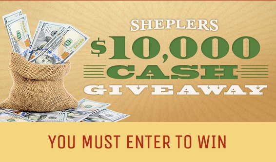 Sheplers $10,000 Cash Giveaway Sweepstakes Needs YOU to Win it!