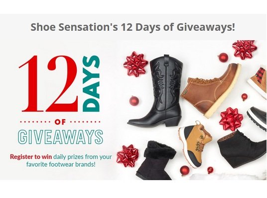 Shoe Sensation 12 Days of Giveaways - Win A Year's Supply of Shoes