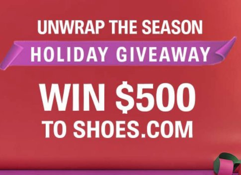 Shoes.com Unwrap the Season Holiday Sweepstakes