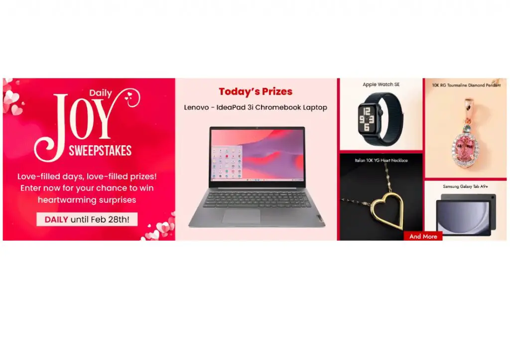 Shop LC Daily Joy Sweepstakes - Win The Featured Daily Prize