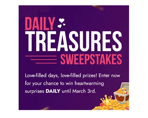 Shop LC Treasure Sweepstakes - Win The Featured Daily Prize (49 Winners)