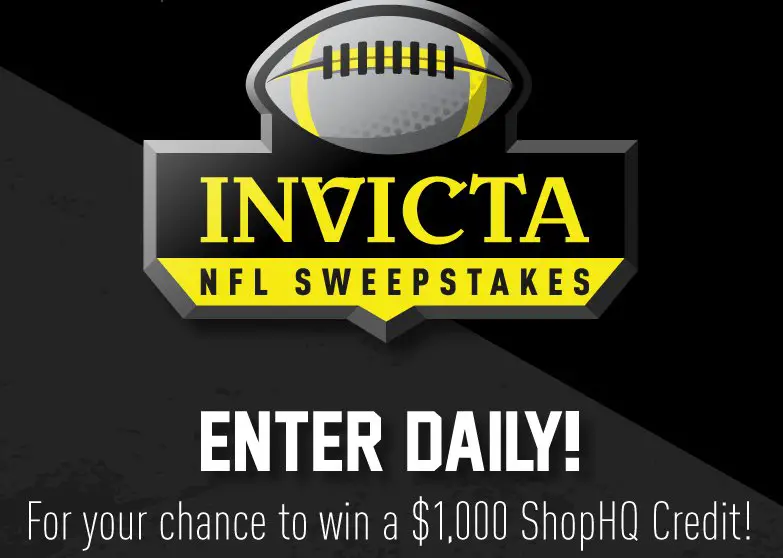 ShopHQ Invicta NFL Sweepstakes - Win A $1,000 Gift Card to ShopHQ