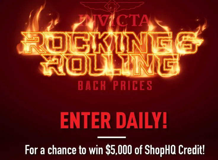 ShopHQ Invicta Rocking & Rolling 5K Sweepstakes - Win A $5,000 Shopping Spree