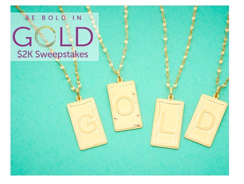 ShopHQ’s Bold in Gold $2K Sweepstakes - Win A $2,000 ShopHQ Shopping Spree