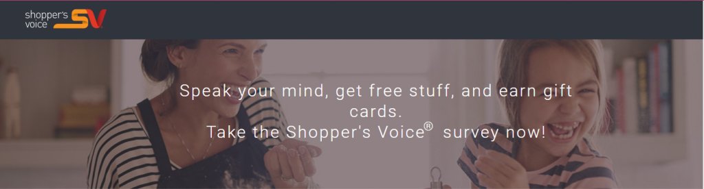 Shopper's Voice Survey Sweepstakes - $1,500 Prepaid Gift Cards (12 Winners)