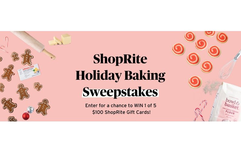 ShopRite Holiday Baking Sweepstakes - Win A $100 ShopRite Gift Card (5 Winners)