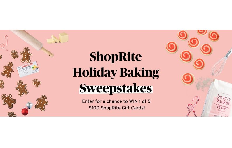 ShopRite Holiday Baking Sweepstakes - Win A $100 ShopRite Gift Card (5 Winners)