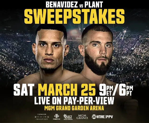 Showtime Networks Benavidez vs. Plant Sweepstakes - Win A Trip For 2 To The Benavidez vs. Plant  Boxing Match In Vegas