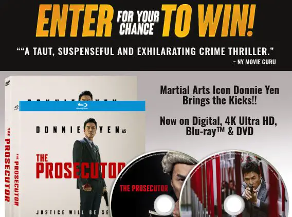 Showtimes “The Prosecutor Blu-ray” Sweepstakes - Win The Prosecutor on Blu-ray {10 Winners}