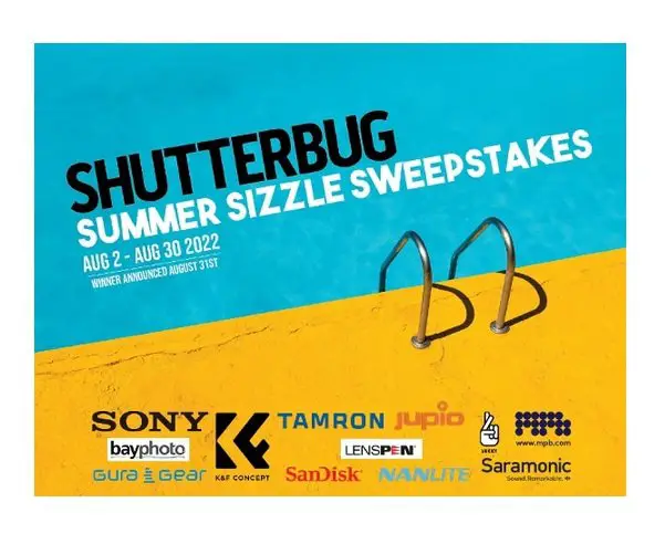 Shutterbug Summer Sizzle Sweepstakes - Win a Camera Package Worth $4,977.24!