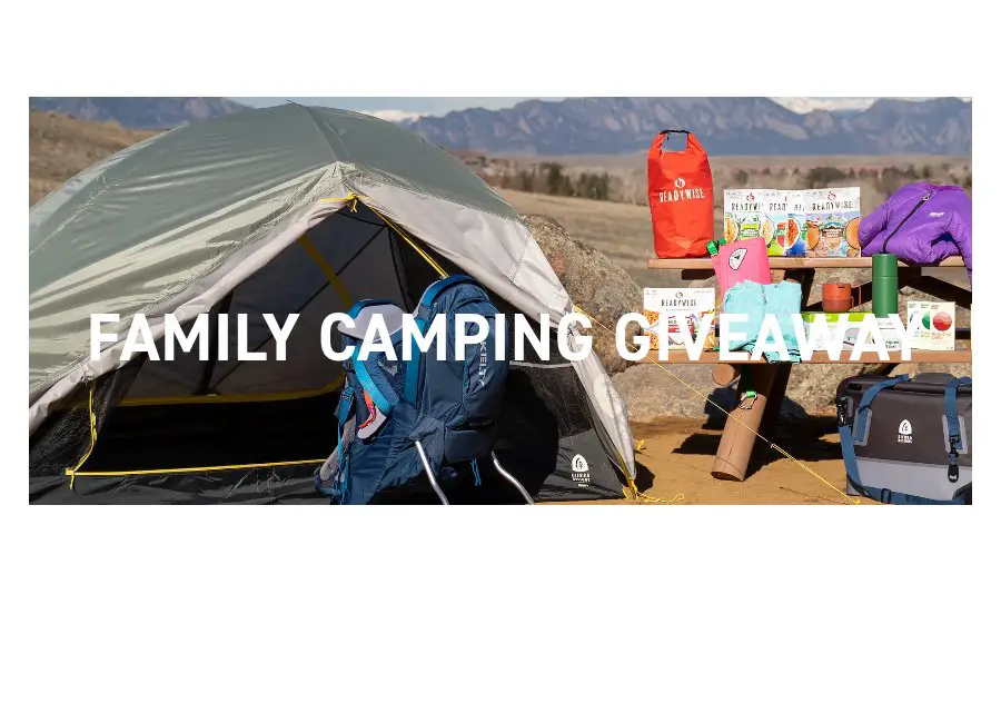 Sierra Designs Family Camping Giveaway - Win Camping Gear, Supplies & Gift Cards