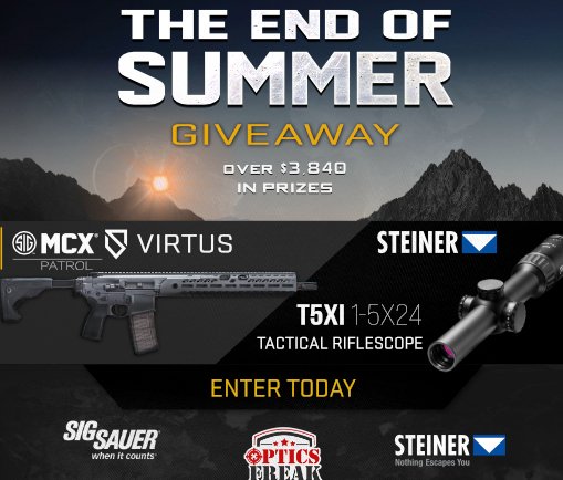 Sig Steiner End Of Summer Giveaway