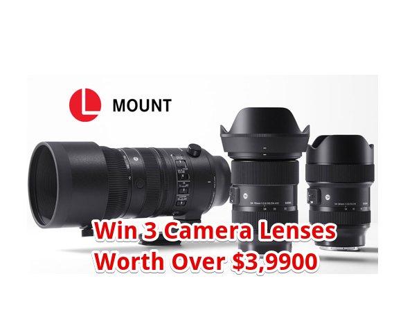 Sigma Holiday Mirrorless Lens Giveaway - Win 3 Camera Lenses Worth Over $3,900