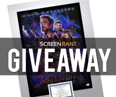 Signed & framed Avengers: Endgame Poster Giveaway