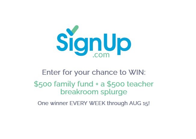 SignUp.com Back to School Sweepstakes - Win A $500 Amazon Gift Card and More!