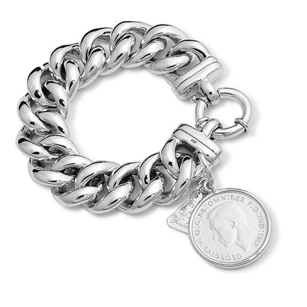 Silver Medium Mama Bracelet