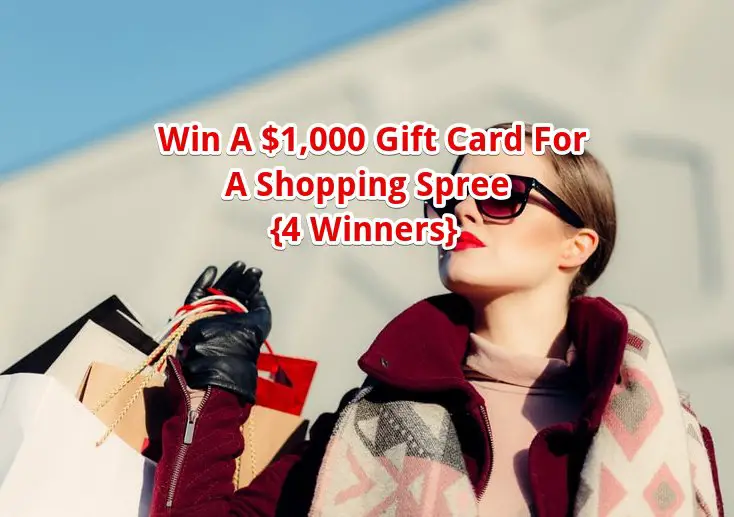 Simon $1,000 Shopping Spree Sweepstakes - Win A $1,000 Simon Malls Gift Card (4 Winners)
