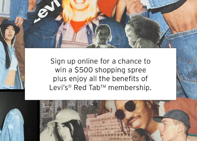 Simon & Levi’s Sweepstakes - Win 1 of 5 $500 Levi's Gift Cards