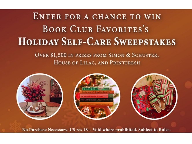 Simon & Schuster Book Club Favorites Holiday Selfcare - Win Books, Slippers, PJs and More