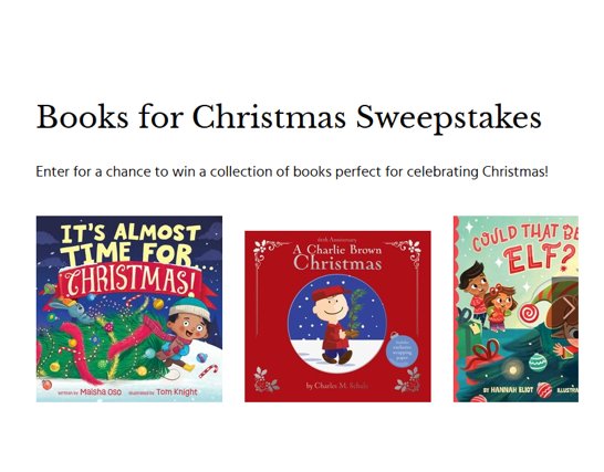 Simon & Schuster Books for Christmas Sweepstakes - 13 Christmas-themed children’s books up for grabs