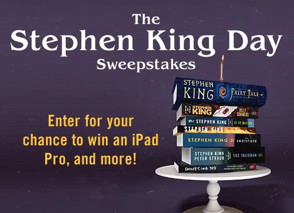 Simon & Schuster Stephen King Day 2022 Sweepstakes - Win An iPad Pro 11 + 64 Stephen King eBooks