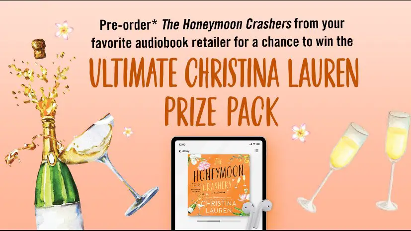 Simon & Schuster The Honeymoon Crashers Pre-Order Sweepstakes - Win A 64 GB iPad, AirPods Pro, Audiobooks & More