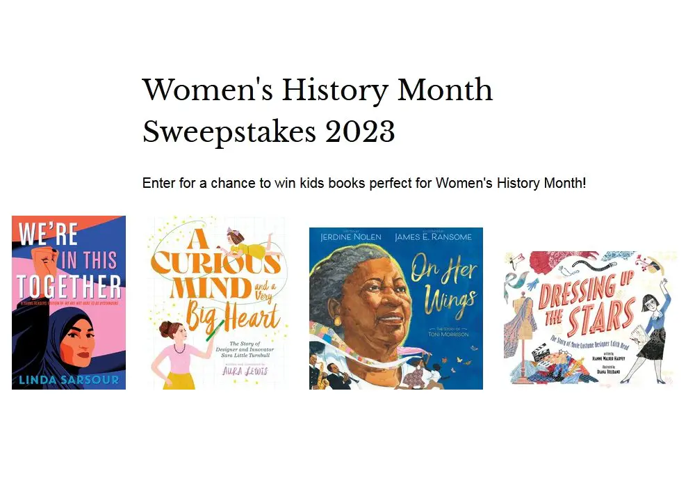 Simon & Schuster Women's History Month Sweepstakes - Win A Collection Of Women's Books For Children (2 Winners)