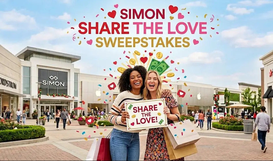 Simon Share The Love Sweepstakes – Win $5,000 For You, $5,000 To Share