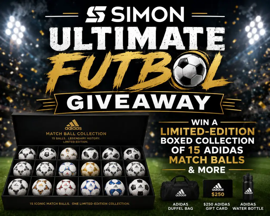 Simon Ultimate Futbol Giveaway – Win A Limited-Edition Boxed Collection Of 15 Adidas Match Balls & More