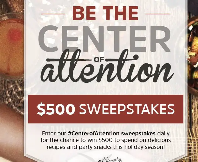 Simply Artisan Reserve Center of Attention Sweepstakes